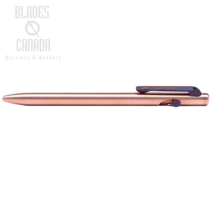 Tactile Turn Slim Bolt Action Pen Standard - Copper w/ Timascus Bolt & Clip (image for) Tactile Turn Slim Bolt Action Pen Standard - Copper w/ Timascus Bolt & Clip